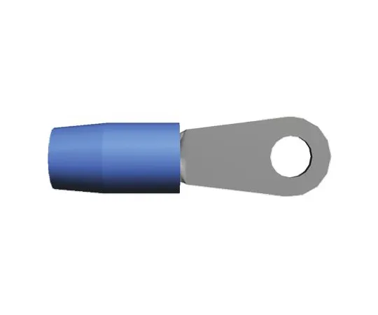 64-0436-66　TE Connectivity TERMINYL Series Insulated Crimp Ring Terminal, M6 (1/4) Stud Size, 10.5mm² to 16.8mm² Wire Size, Blue　324047