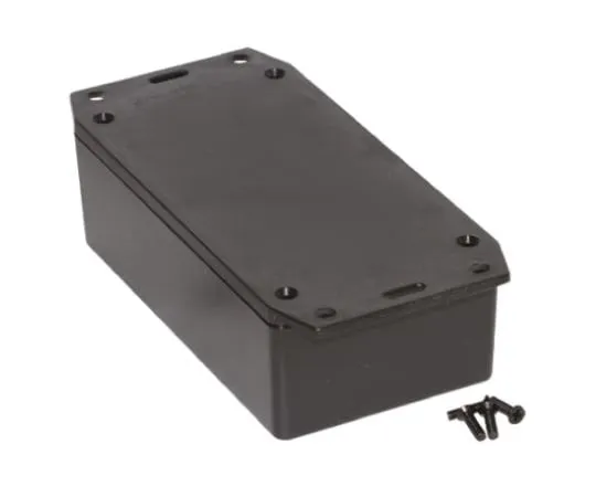 64-0623-83　Hammond 1591, ABS Enclosure, IP54, Flanged, 121 x 66 x 37mm　1591XXCFLBK