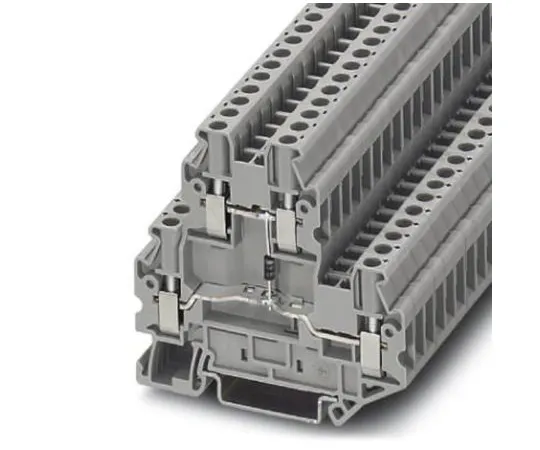 64-0637-78　Phoenix Contact, UTTB 2.5-DIO/U-O Series , 500 V Standard Din Rail Terminal, Screw Termination　3046663