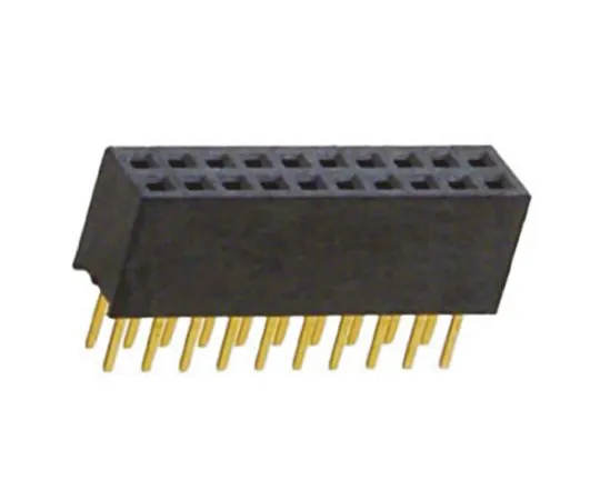 64-0611-82　Amphenol FCI MINITEK Series 1.27mm Pitch 20 Way 2 Row Vertical PCB Socket, Through Hole, Solder Termination　20021311-00020T4LF