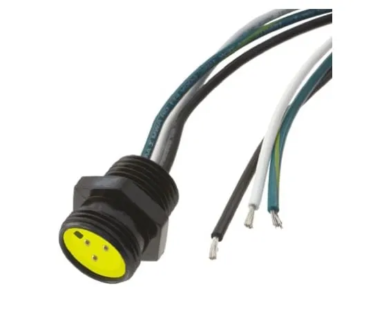 64-0522-90　Brad 300mm Power Cable, Mini-Change to Pigtail (Pigtail), 13 A, 600 V dc, 600 V ac　1300130135