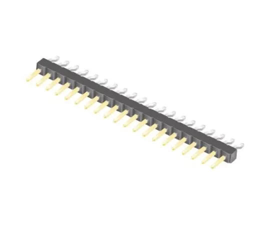 64-0590-39　Samtec TSM, 20 Way, 1 Row, Right Angle Pin Header　TSM-120-01-L-SH