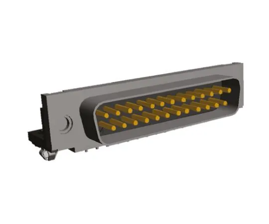 64-0462-16　TE Connectivity Amplimite HD-20 Series, 25 Way Right Angle Through Hole PCB D-sub Connector Plug, 2.75mm Pitch, with　5747842-4