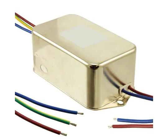 64-0635-39　Schaffner FN2070 Series 6A 250 V ac 400Hz Chassis Mount EMI Filter, with Wire Lead Terminals　FN2070-6-07
