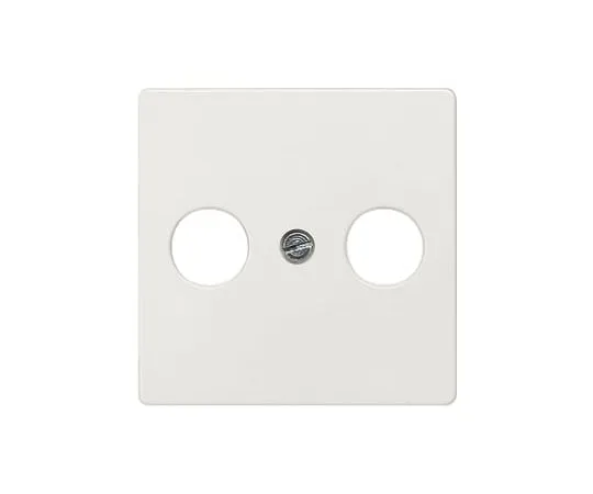 64-0471-43　TV Aerial White 2 Outlet Faceplate, Flush Mount　5TG2561