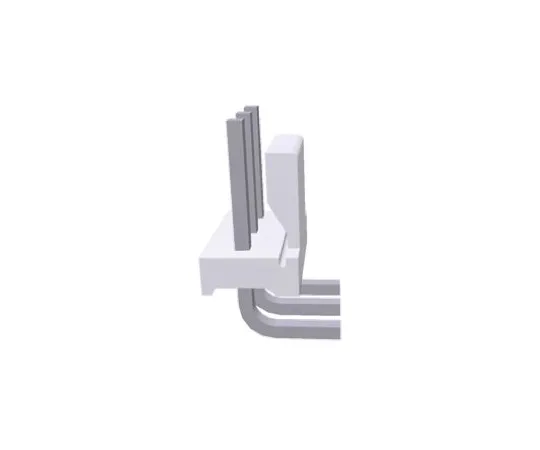 64-0392-56　TE Connectivity MTA-156, 3 Way, 1 Row, Right Angle PCB Header　640387-3