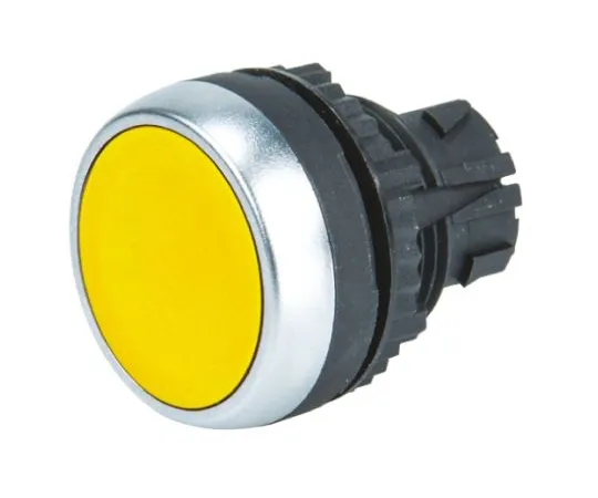 64-0601-85　BACO BACO Series, Yellow Push Button Head, Spring Return, 22mm Cutout　L21AA04