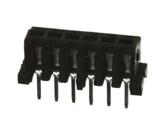 64-0576-23　Hirose DF3 Series 2mm Pitch 6 Way 1 Row Straight PCB Socket, Through Hole, Solder Termination　DF3-6S-2DSA(25)