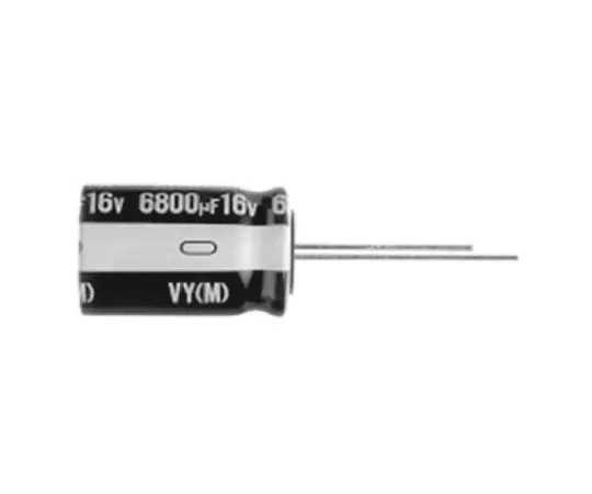 64-0467-74　Nichicon 15000μF 6.3V dc Aluminium Electrolytic Capacitor, Through Hole 16 (Dia.) x 31.5mm +105°C 16mm 7.5mm　UVY0J153MHD
