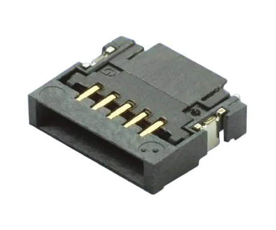 64-0612-03　Amphenol FCI SFVL 0.5mm Pitch 5 Way Right Angle SMT Male FPC Connector, ZIF Bottom Contact　59453-051110EDHLF