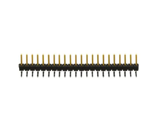 64-0591-28　Samtec TSW, 22 Way, 1 Row, Right Angle Pin Header　TSW-122-08-L-S-RA