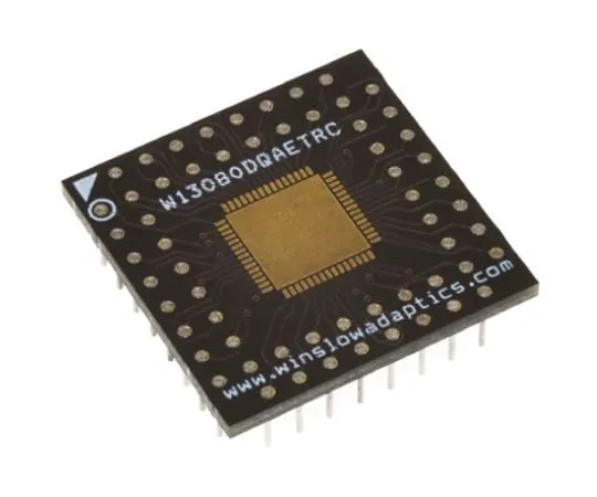 64-0478-22　Winslow Straight Through Hole Mount 0.8 mm, 2.54 mm Pitch IC Socket Adapter, 28 Pin Female QFN to 28 Pin Male PGA　WA13099DQAETRC