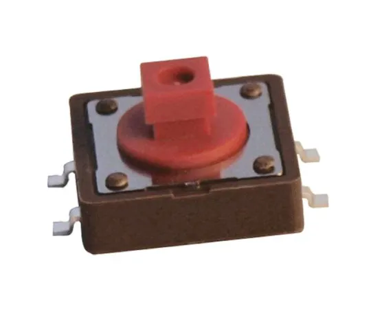 64-0578-68　Red Cap Tactile Switch, Single Pole Single Throw (SPST) 50 mA @ 12 V dc 4.3mm　DTSM24RV