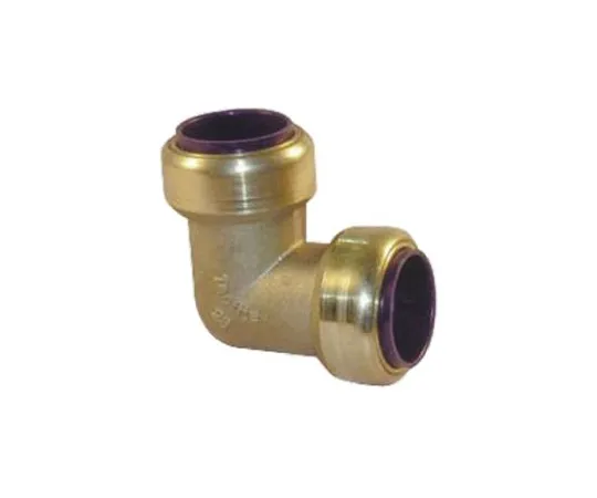 64-0351-96　Pegler Yorkshire 90° Brass Push Fit Fitting 22mm　65524