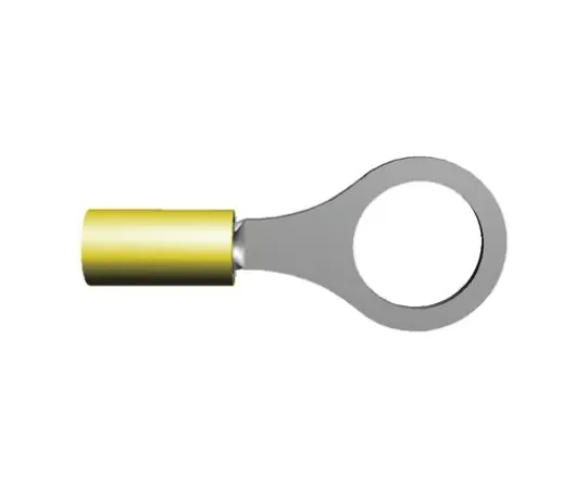 64-0378-95　TE Connectivity PIDG Series Insulated Crimp Ring Terminal, M12 Stud Size, 2.6mm² to 6.6mm² Wire Size, Yellow　35151