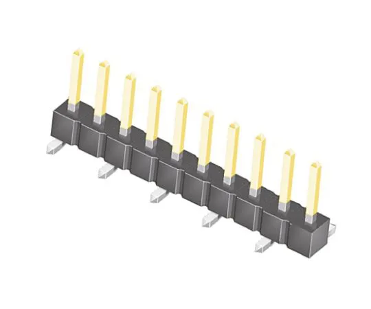 64-0582-51　Samtec TSM, 10 Way, 1 Row, Straight Pin Header　TSM-110-02-L-SV