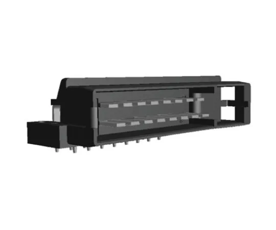 64-0435-93　TE Connectivity Timer, 70 Way, 3 Row, Right Angle PCB Header　1-963484-1