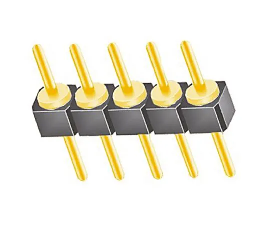 64-0581-94　Samtec TS, 5 Way, 1 Row, Straight Pin Header　TS-105-G-A
