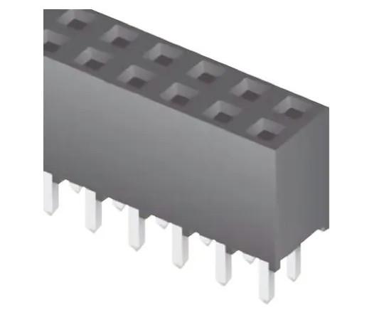 64-0595-17　Samtec SQT Series 2mm Pitch 50 Way 2 Row Straight PCB Socket, Through Hole, Solder Termination　SQT-125-01-L-D