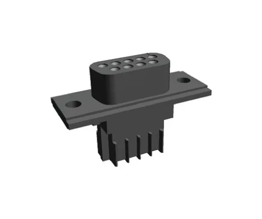64-0377-02　TE Connectivity AMPLIMITE HDE-20 Series 2.74mm Pitch 9 Way IDC D-sub Connector, Socket, Thermoplastic Shell　745201-9