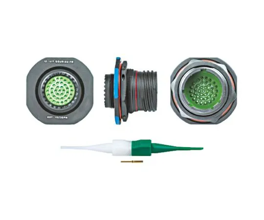 64-0573-94　Souriau 8D Series, 37 Way Panel Mount MIL Spec Circular Connector Receptacle, Pin Contacts,Shell Size 15, Screw　8D715Z35PN