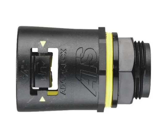 64-0369-13　Adaptaflex Straight Cable Conduit Fitting, Nylon 66 Black 16mm nominal size M20　7TCA296170R0144  AT16/M20/A/BLY