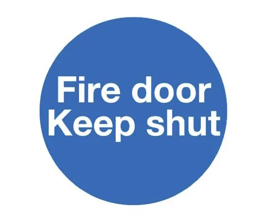 64-0566-64　RS PRO Plastic Fire Safety Sign, Fire Safety Sign With English Text, 100 x 100mm　763-1838