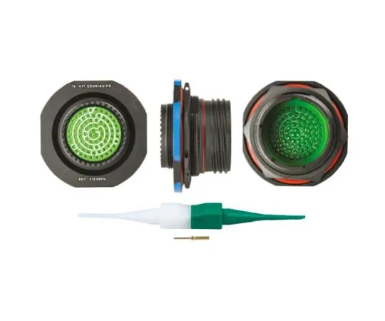 64-0574-01　Souriau 8D Series, 79 Way Panel Mount MIL Spec Circular Connector Receptacle, Pin Contacts,Shell Size 21, Screw　8D721Z35PN