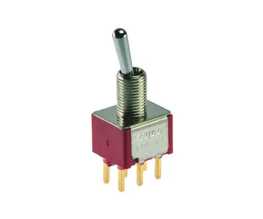 64-0344-57　TE Connectivity Double Pole Double Throw (DPDT) Toggle Switch, (On)-On, PCB　3-1825138-7