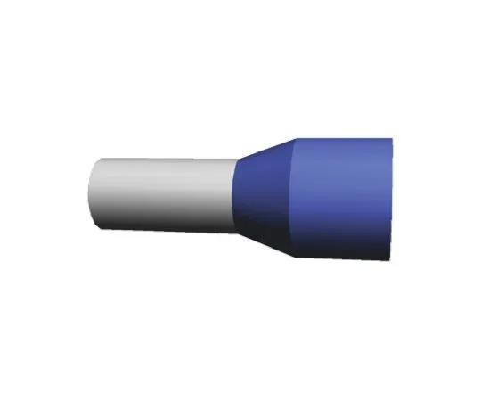 64-0378-72　TE Connectivity Insulated Crimp Bootlace Ferrule, 12mm Pin Length, 5.8mm Pin Diameter, 16mm² Wire Size, Blue　2-966067-6