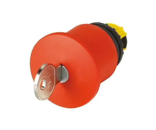 64-0485-40　Eaton M22 Series, Red Emergency Stop Push Button, Key Release, 22mm Cutout　121468 & M22-PVS45P-MS1