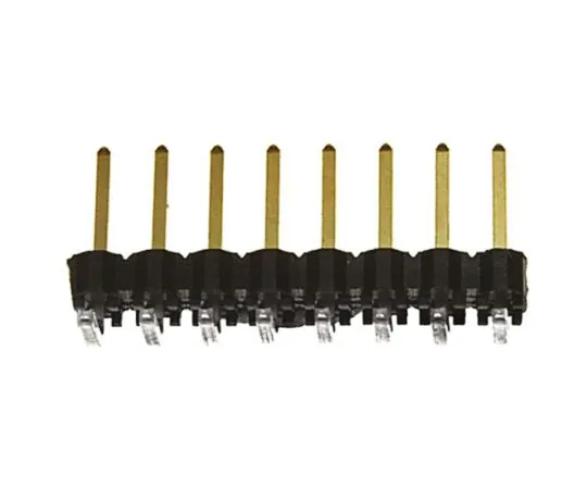 64-0590-75　Samtec TSW, 8 Way, 1 Row, Right Angle Pin Header　TSW-108-08-L-S-RA