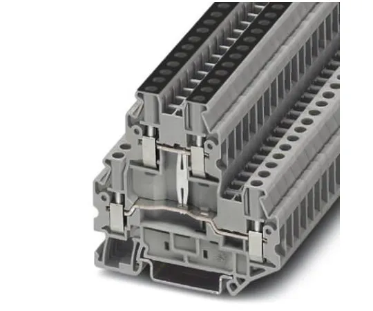 64-0637-66　Phoenix Contact, UTTB 2.5-PV Series , 500 V Double Level Terminal Block, Screw Termination　3044652
