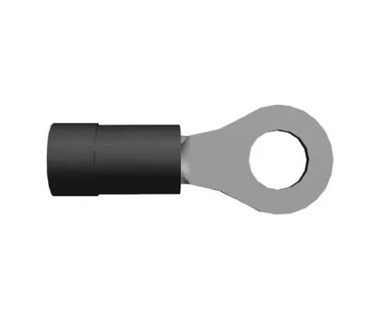 64-0379-10　TE Connectivity PIDG Series Insulated Crimp Ring Terminal, M6 Stud Size, 1.3mm² to 2mm² Wire Size, Black　342063