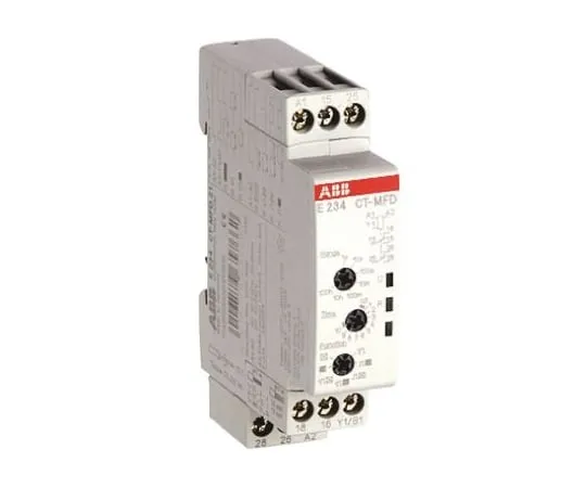 64-0496-90　ABB OFF Delay Single Timer Relay, Screw, 0.05 s → 300 h, SPDT, 1 Contacts, SPDT, 24 → 240 V ac, 24　1SVR730180R3100  CT-APS.12S
