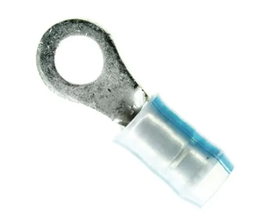 64-0436-51　TE Connectivity PIDG Series Insulated Crimp Ring Terminal, M4 (#8) Stud Size, 1mm² to 2.6mm² Wire Size, Natural　53417-1