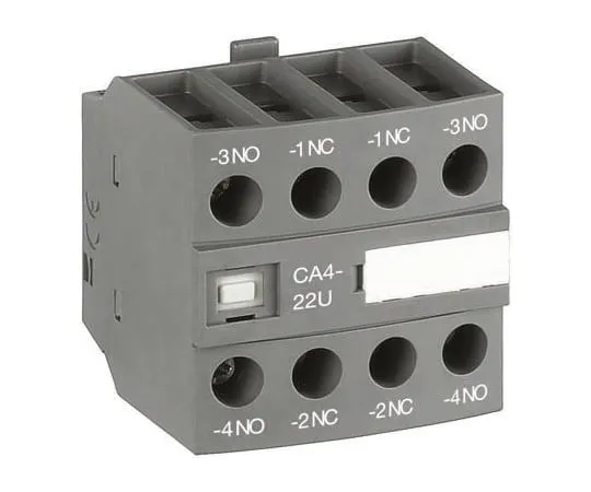 64-0346-75　ABB CA4, 4NO (4), Auxiliary Contact, Front Mount, 6 A　1SBN010140R1340  CA4-40U