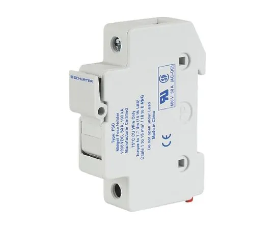 64-0351-30　Schurter 30A Rail Mount F*** Holder for 10.3 x 38mm F***, 600V ac　0091.0002