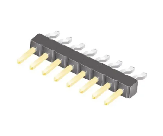 64-0582-35　Samtec TSM, 8 Way, 1 Row, Right Angle Pin Header　TSM-108-01-L-SH