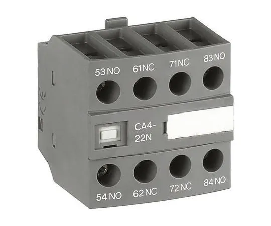 64-0346-77　ABB CA4, 2NO/2NC (4), Auxiliary Contact, Front Mount, 6 A　1SBN010140R1222  CA4-22N