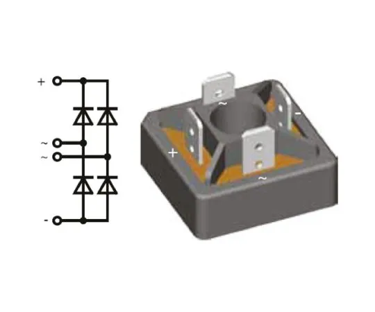 64-0554-04　IXYS VBO25-08NO2, Bridge Rectifier Module, 38A 800V, 4-Pin FO-A　VBO25-08NO2