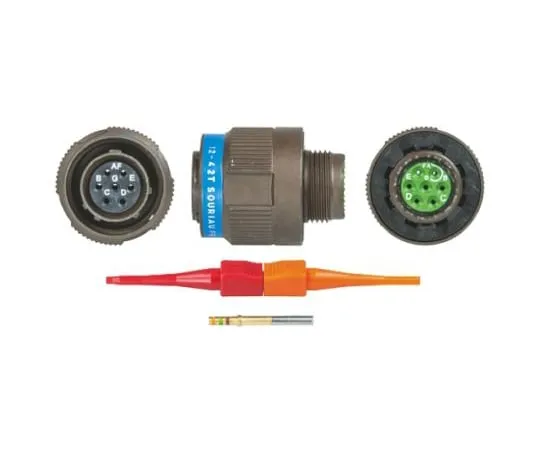 64-0572-32　Souriau 8D Series, 7 Way Cable Mount MIL Spec Circular Connector Plug, Socket Contacts,Shell Size 11, Screw Coupling,　8D511W99SN