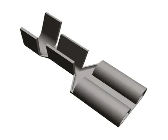 64-0578-47　TE Connectivity FASTON .250 Series Crimp Receptacle, 6.35 x 0.81mm, 1mm² to 2.5mm², 17AWG to 13AWG, Tin Plated　2-160256-2