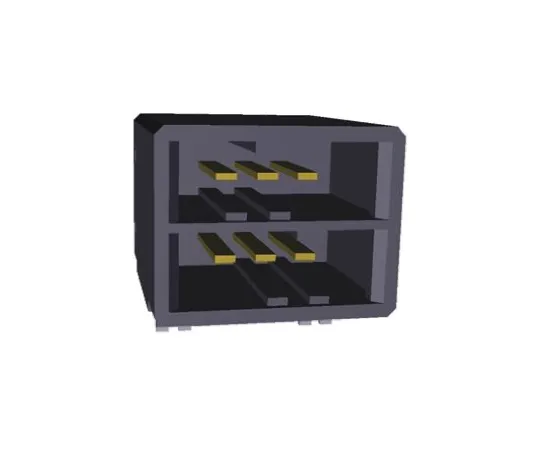 64-0390-33　TE Connectivity Dynamic 3000, 6 Way, Right Angle PCB Header　1-316131-2
