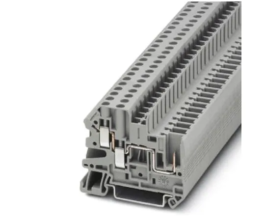 64-0637-75　Phoenix Contact, UT 4-TWIN/ 1P Series , 500 V Feed Through Terminal Block, Plug In, Screw Down Termination　3060267