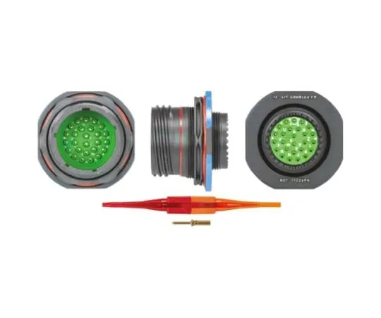 64-0573-96　Souriau 8D Series, 26 Way Panel Mount MIL Spec Circular Connector Receptacle, Pin Contacts,Shell Size 17, Screw　8D717Z26PN