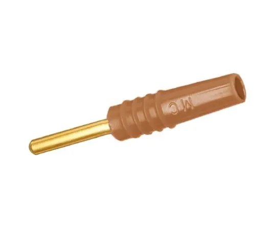64-0568-02　Brown Plug Banana Plug Solder 30 V ac, 60 V dc　22.2609-27