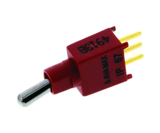 64-0347-60　KNITTER-SWITCH Single Pole Double Throw (SPDT) Toggle Switch, (On)-Off-(On), IP67, PCB　TST 1 G