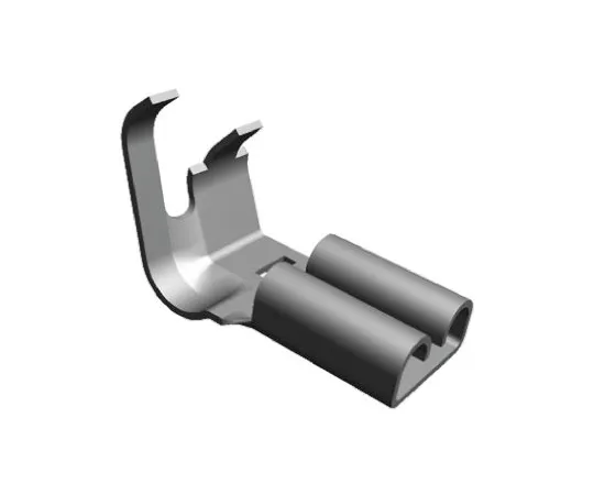 64-0380-55　TE Connectivity FASTON .187 Series Uninsulated Crimp Flag Terminal, 0.5mm² to 1.3mm², 20AWG to 16AWG, Tin Plated　42486-2