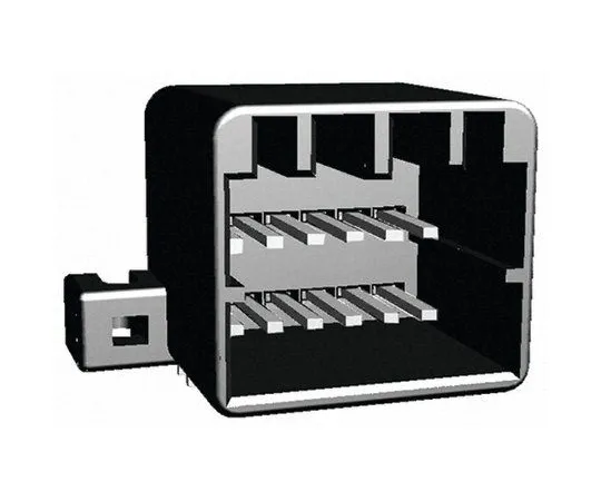 64-0382-23　TE Connectivity MULTILOCK 040 II Series 2.5mm Pitch 12 Way 2 Row Right Angle PCB Socket, Through Hole, Solder　175974-2